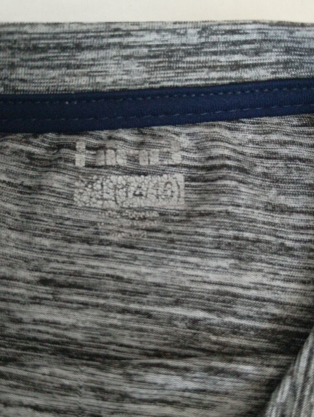 Hind Athletic Gray Marled Long Sleeve Shirt Boys Size L ( 14/16) - Picture 5 of 6